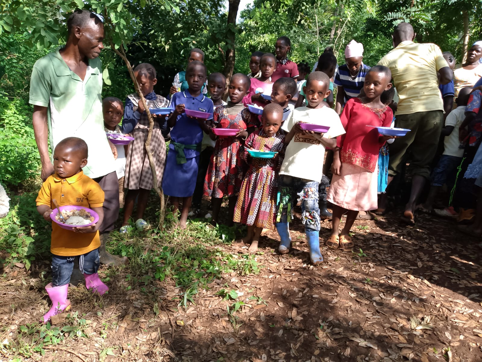 Feeding program serving children in the community